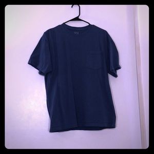 Plain Blue T-Shirt w/ Breast Pocket